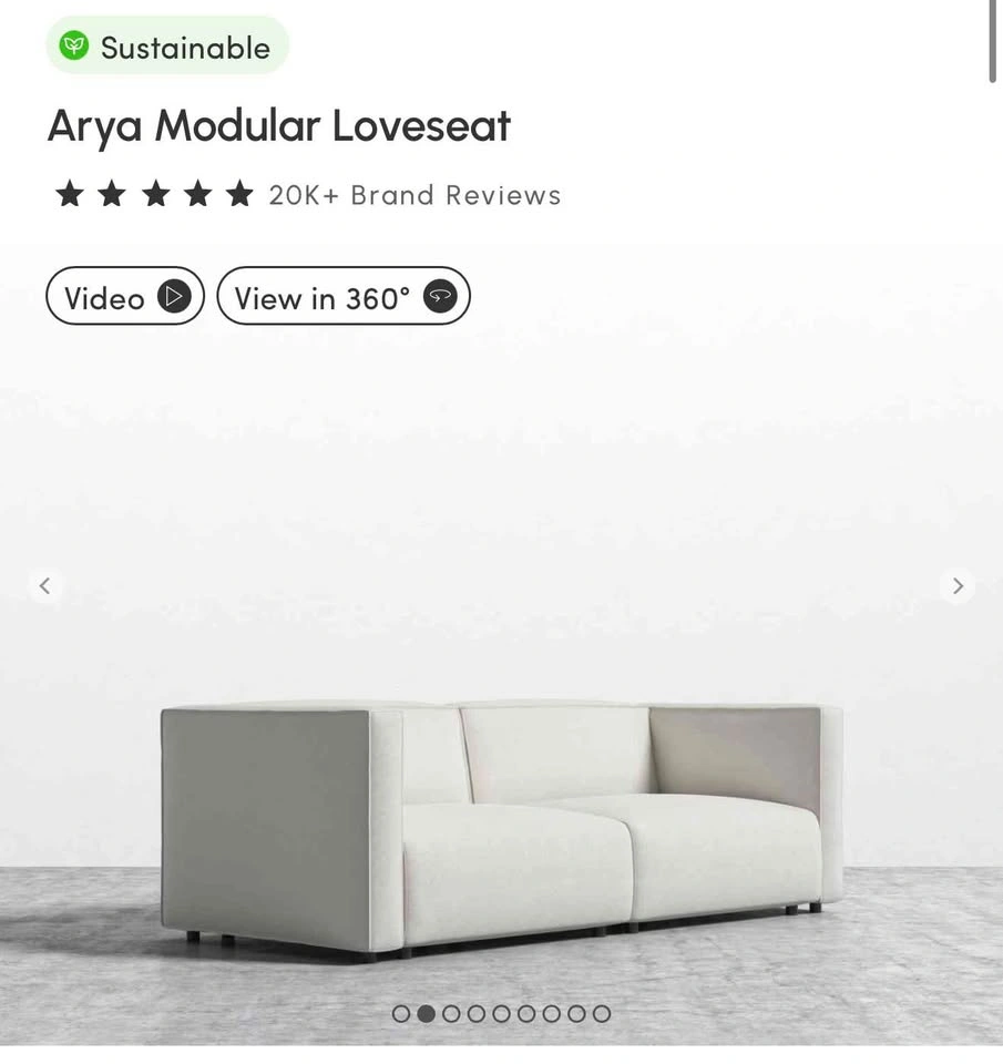 ROVE CONCEPT ARYA MODULAR LOVESEAT - photo 3