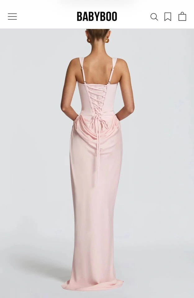 BABYBOO PINK CORNELIA MAXI DRESS - photo 4
