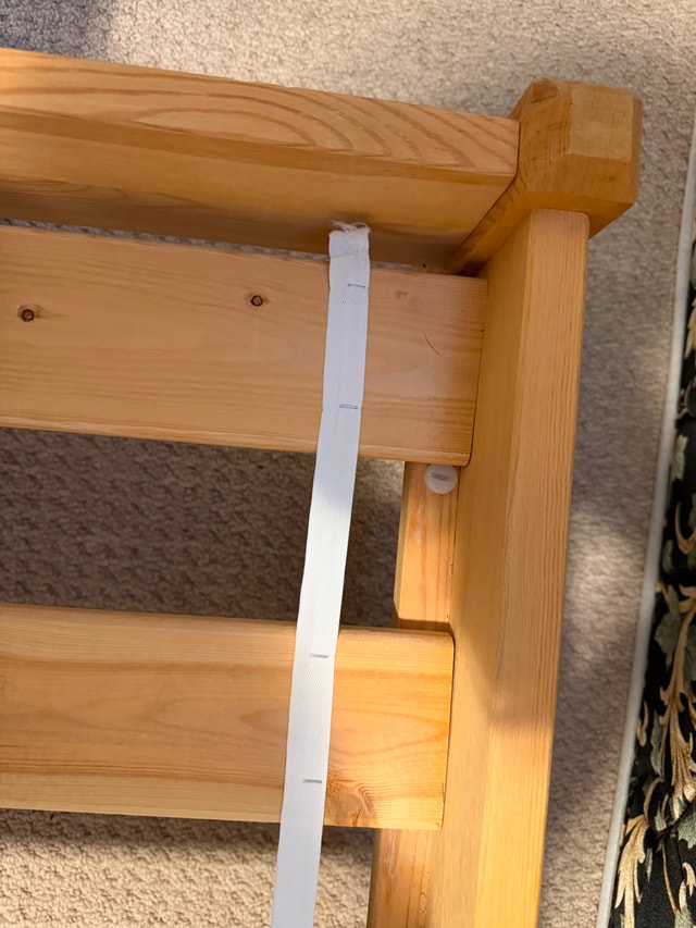 2 IKEA Twin Bed Frames (Solid Pine & Minimalist Eina) - photo 3
