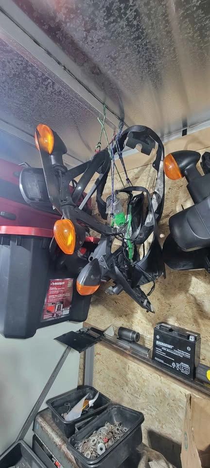Motorcycle plate holder + rear wheel rain cover + turning signal - photo 3