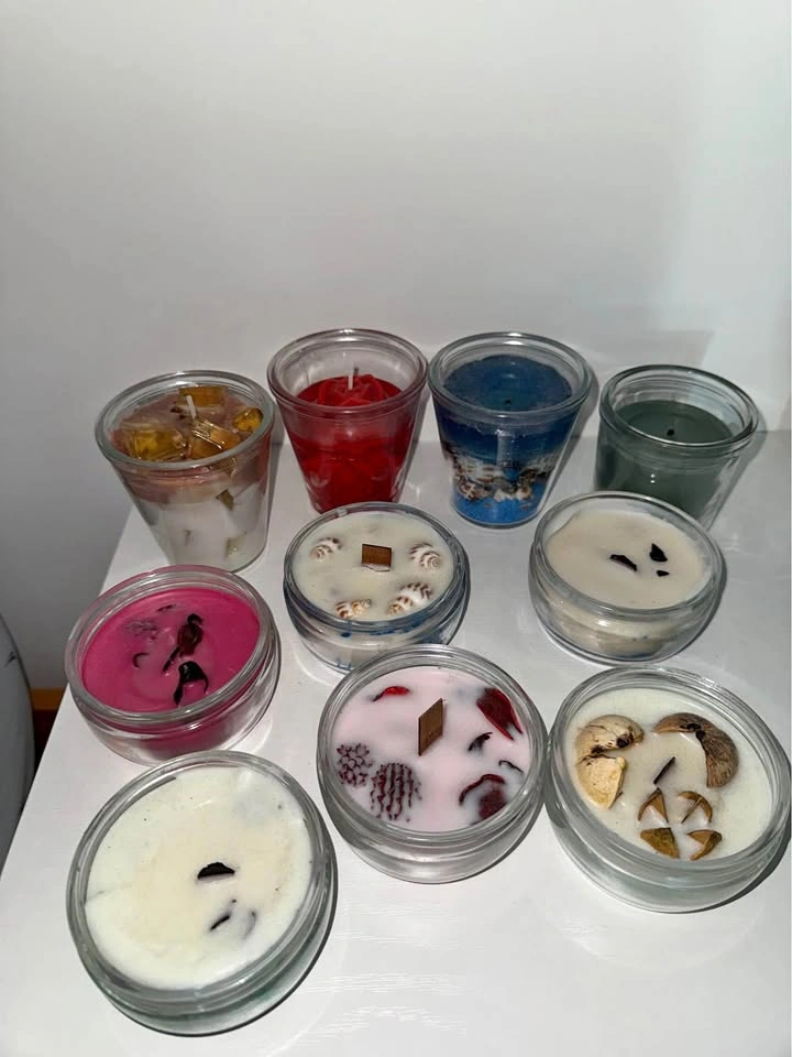 Handmade Decorative Soy and Gel Wax Candles