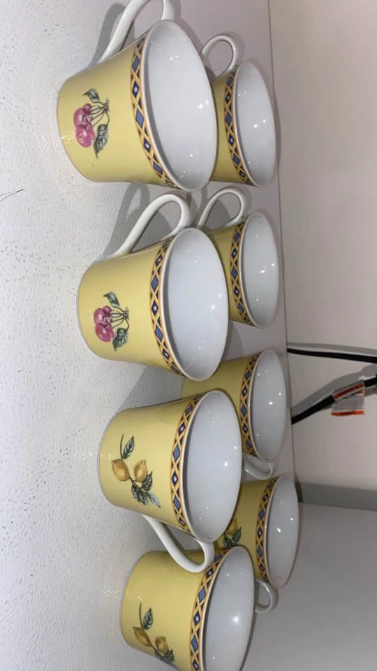 Set of 8 Fruit Pattern Ceramic Mugs - photo 2
