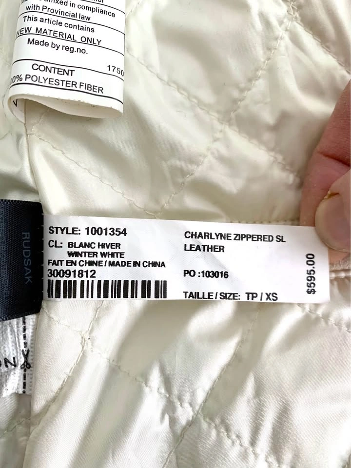 Rudsak Charlyne Winter White Leather Jacket - photo 4
