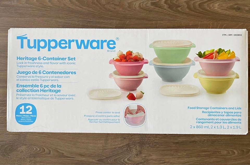 Tupperware Heritage 6-Container Set