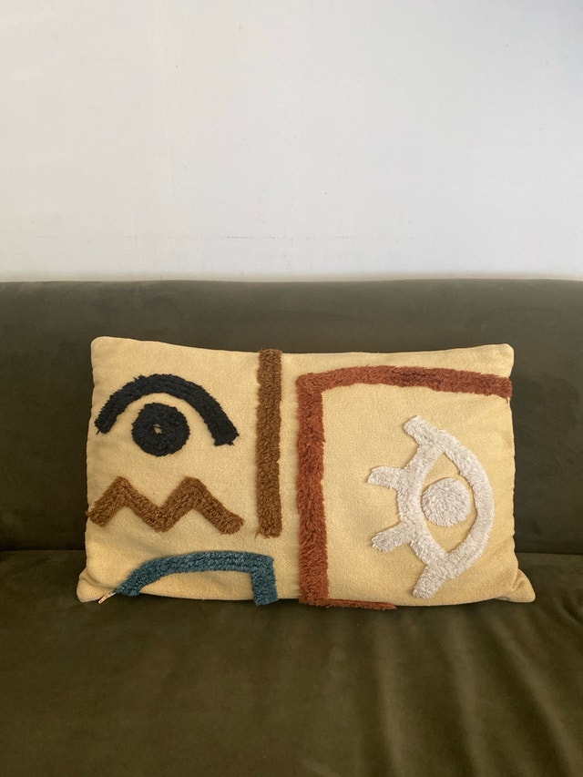 MADE Abstract Tufted Accent Pillow