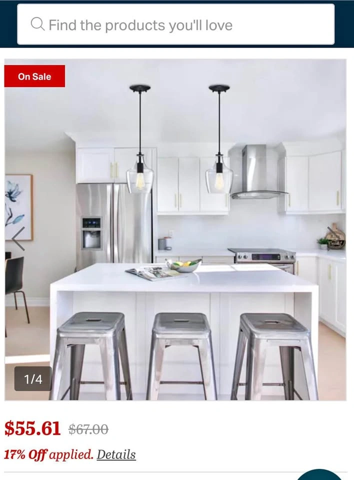 New pendant light