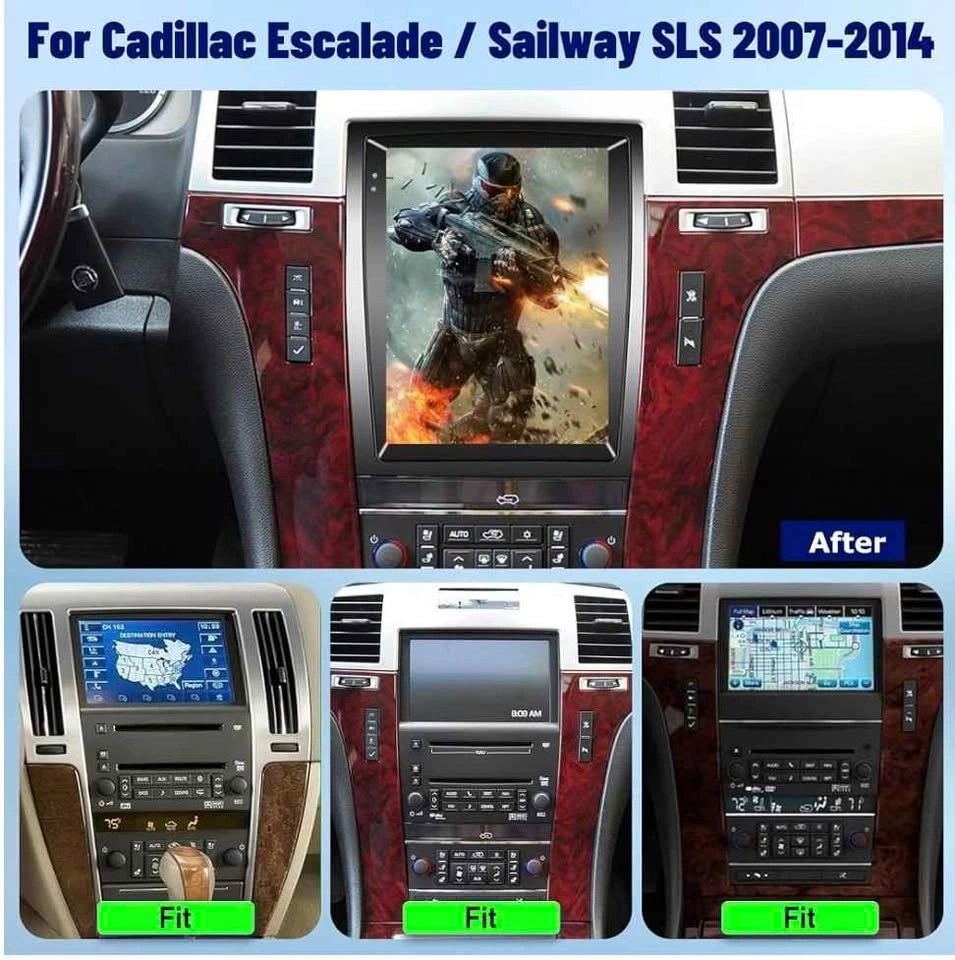 9.7-inch Vertical Android Car Radio for Cadillac Escalade - photo 3