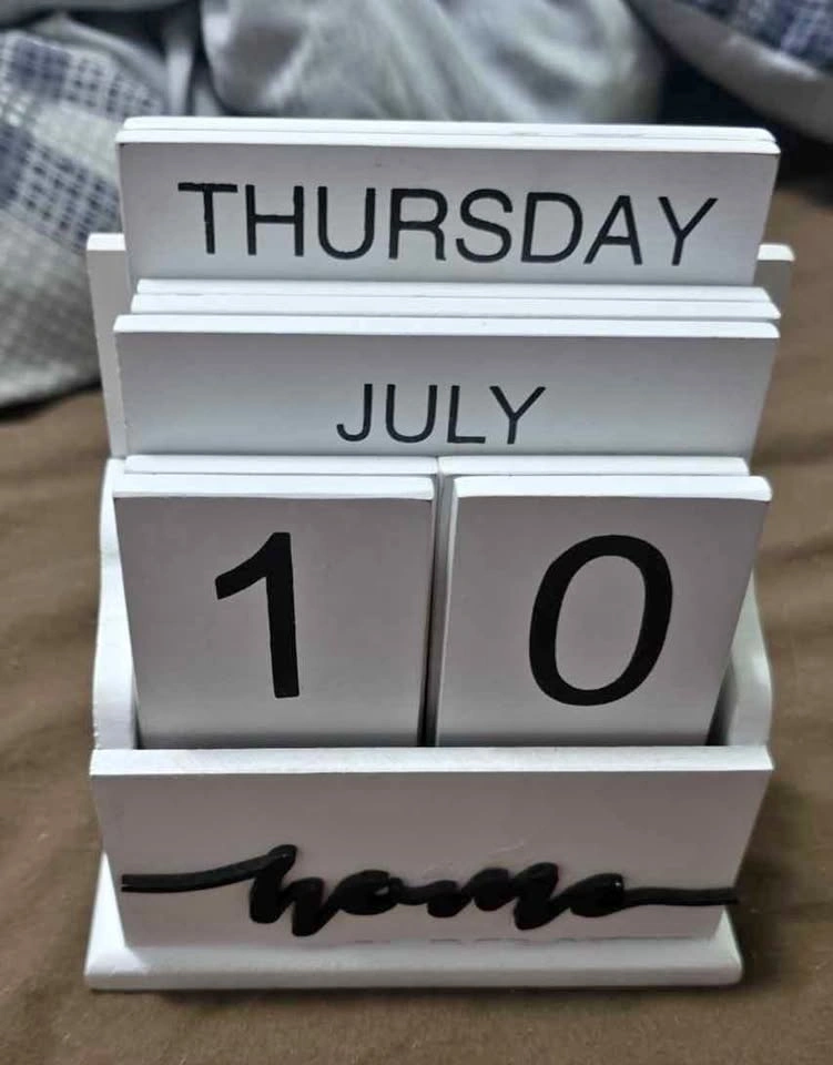 Wooden Perpetual Block Calendar
