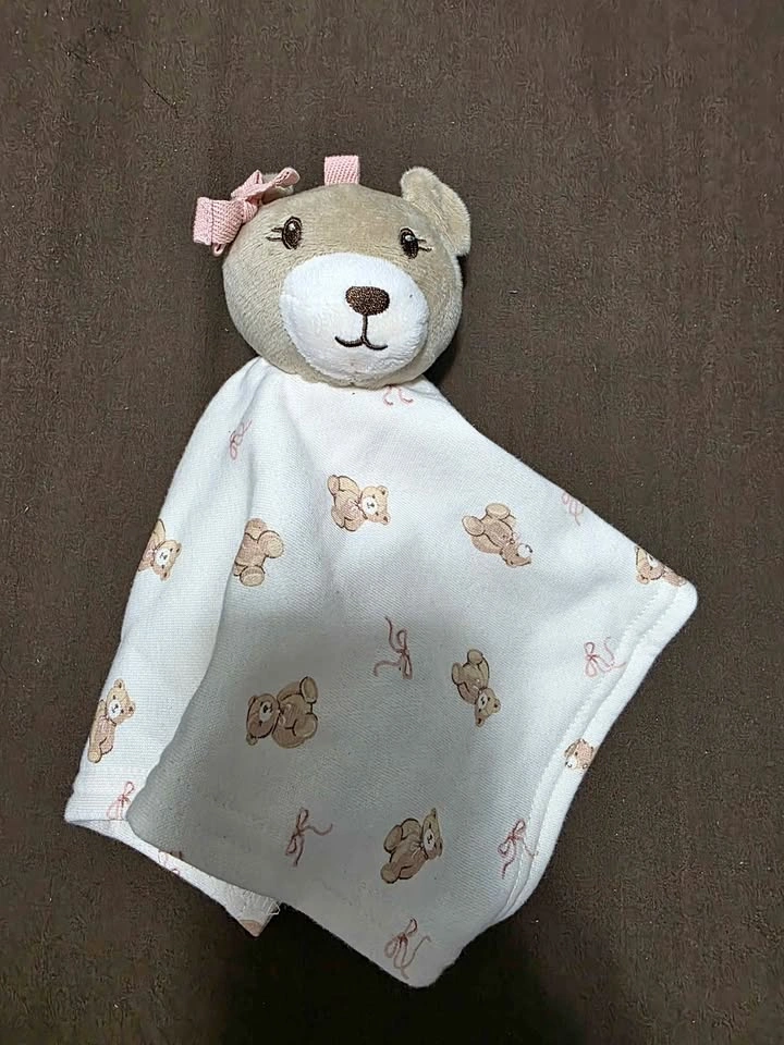 Teddy Bear Baby Security Blanket Lovey