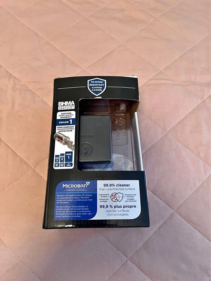 Brand New Weiser Grade 1 Deadbolt with SmartKey Security