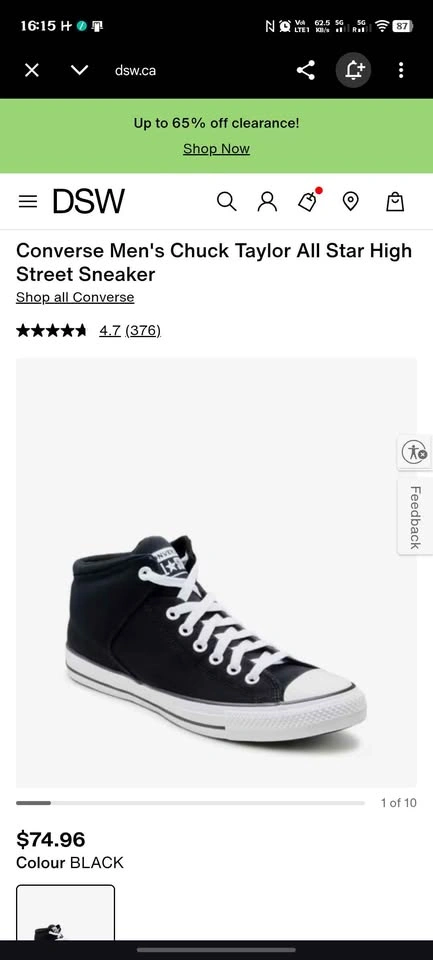 Converse Chuck Taylor All Star Madison Mid Top Size 12 - photo 3