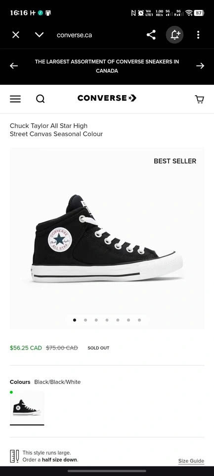 Converse Chuck Taylor All Star Madison Mid Top Size 12 - photo 4
