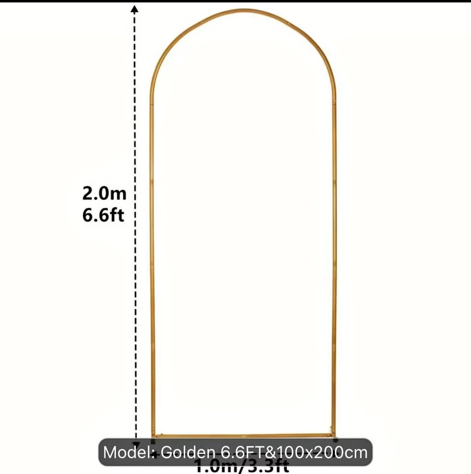 Arch Backdrop 6.6 feet, Cover and cake stand available for Rent