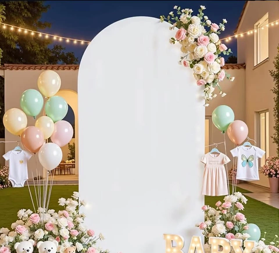 Arch Backdrop 6.6 feet, Cover and cake stand available for Rent - photo 2