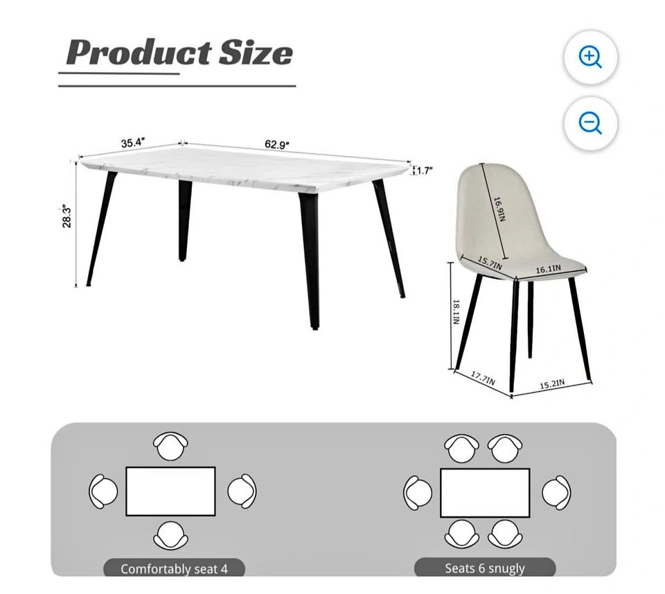 Dining Table Marble (faux)