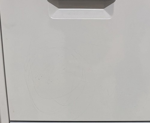 White 2 Drawer Metal Filing Cabinet With Wheels - photo 2
