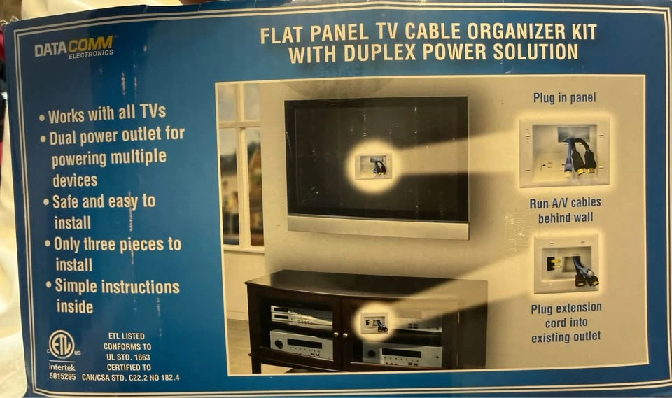 Flat panel TV cable organizer kit - photo 2