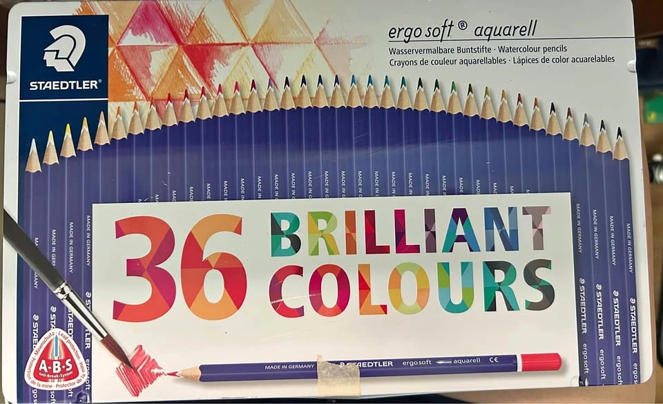 Staedtler Ergosoft Aquarell Watercolor Pencils, 36 Count