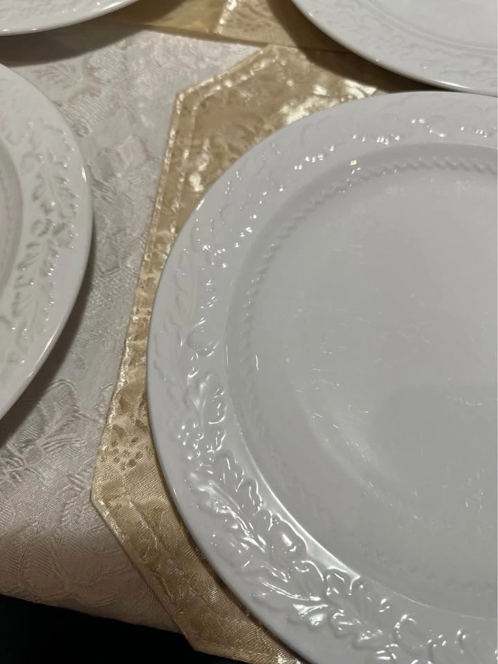 Martha Stewart plates leaf embossed plates-5 - photo 3