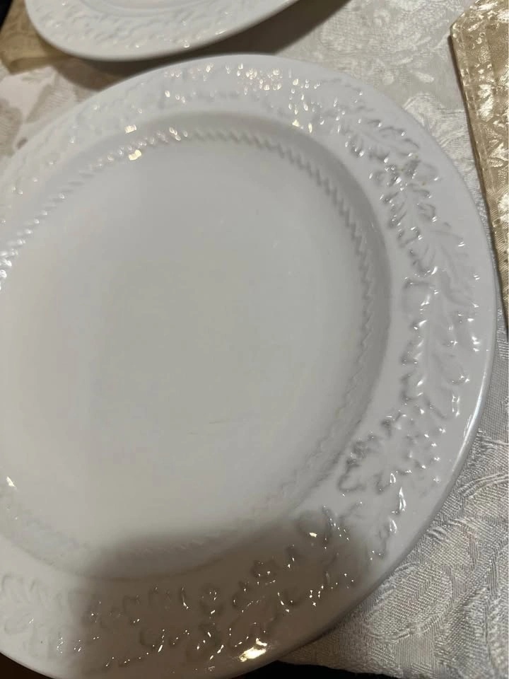 Martha Stewart plates leaf embossed plates-5 - photo 4