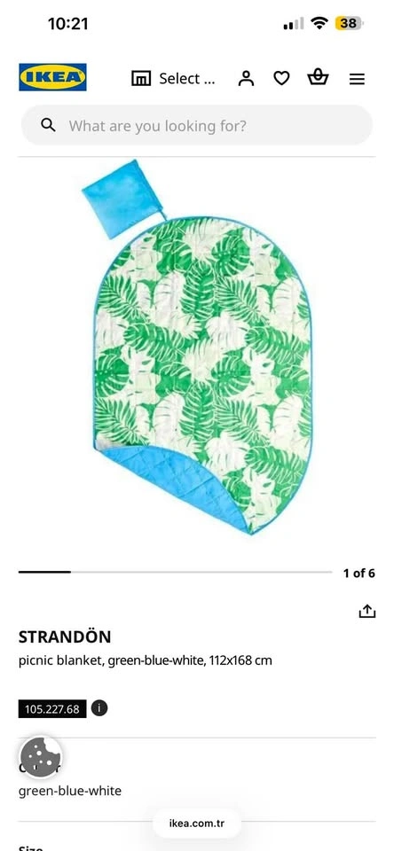 IKEA STRANDÖN Picnic Blanket