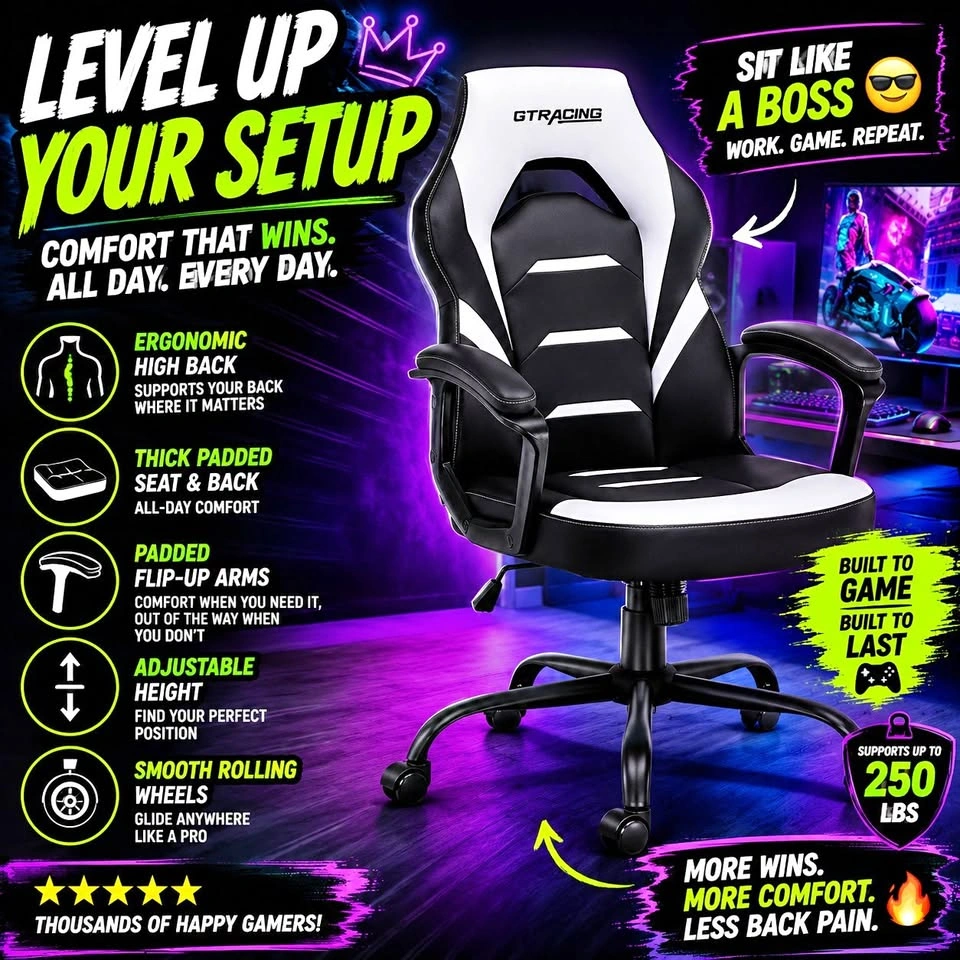 GTRacing Gaming Chair - New