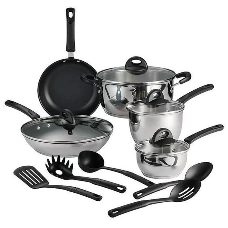 New Tramontina 14-Piece Stainless Steel Cookware Set - photo 3