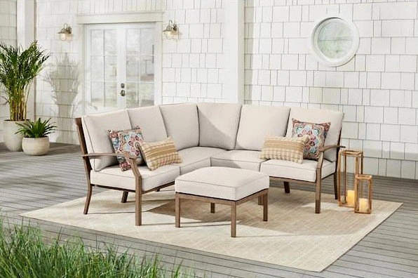 Brand New Home Depot 6-Piece Wicker Patio Sectional Sofa Set
