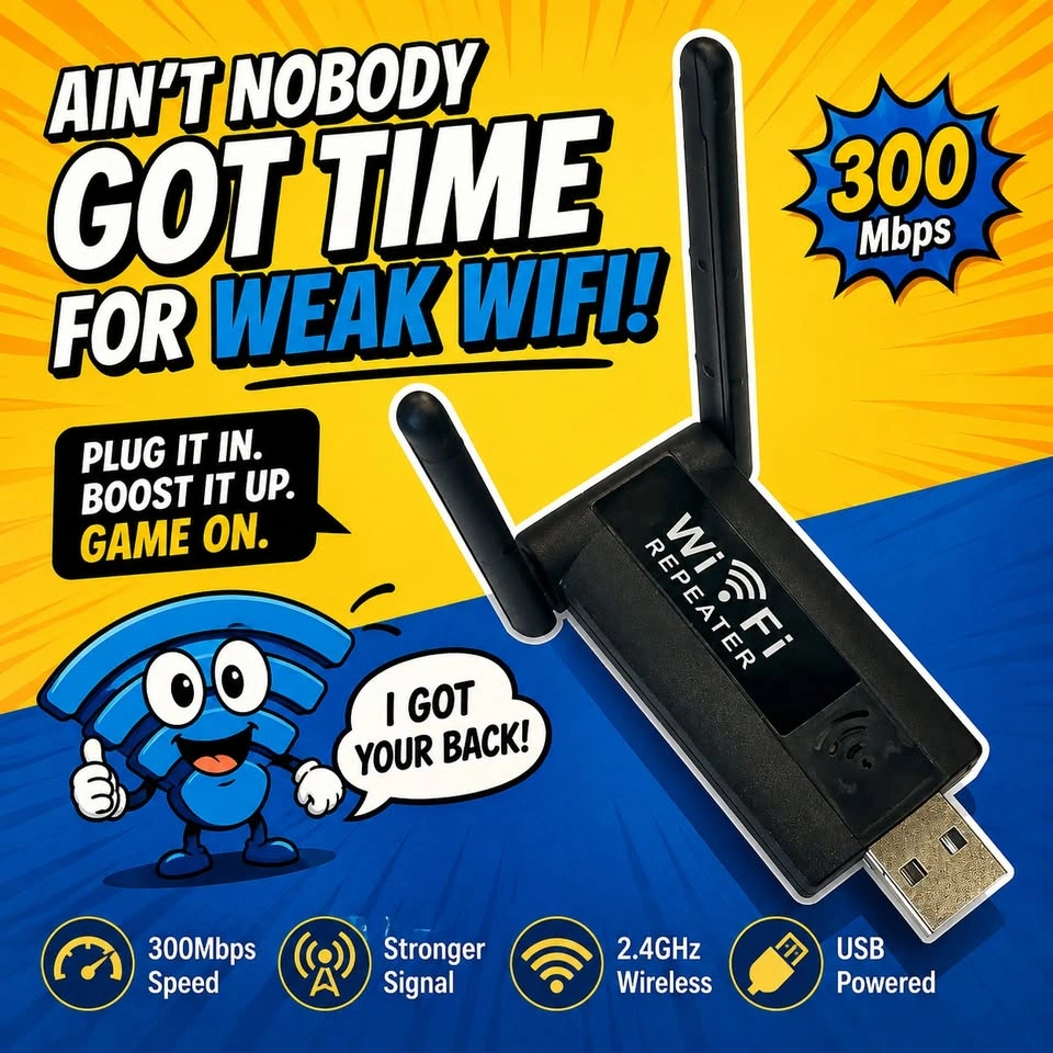 New USB WiFi Repeater 300Mbps Wireless Range Extender - photo 2