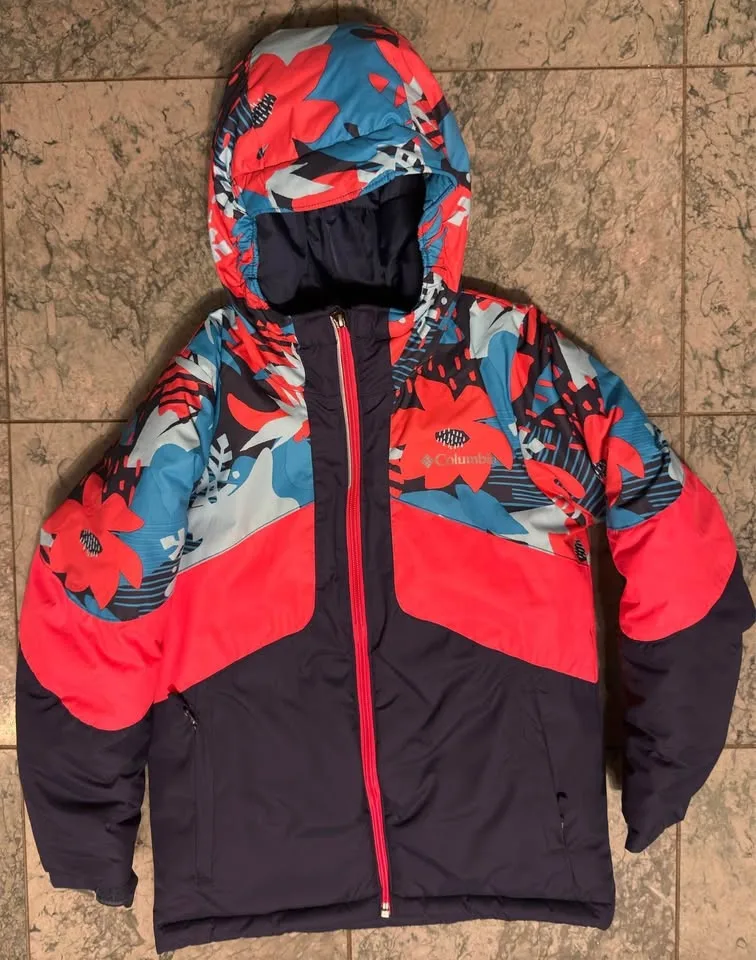 Girls Columbia Ski Jacket, Coverall Ski Pants and Gloves image indicator(2)