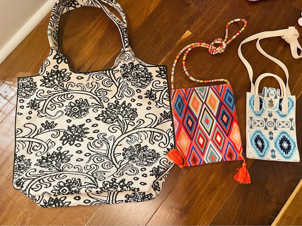 Set of 3 New Exotic Handbags