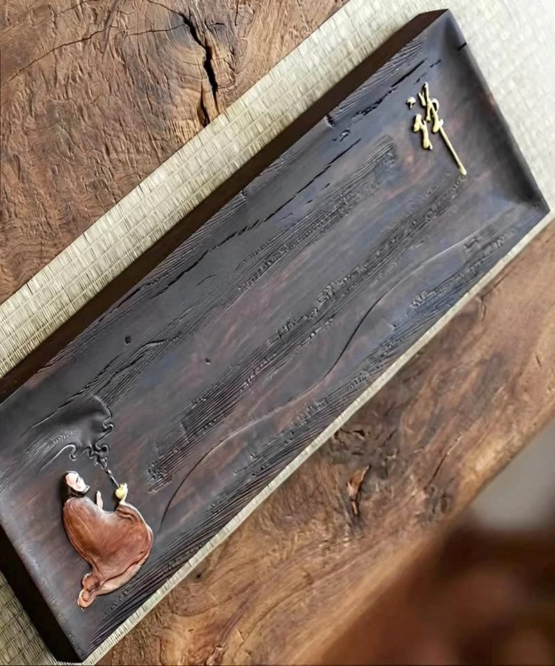 Hand-Carved Tea Tray