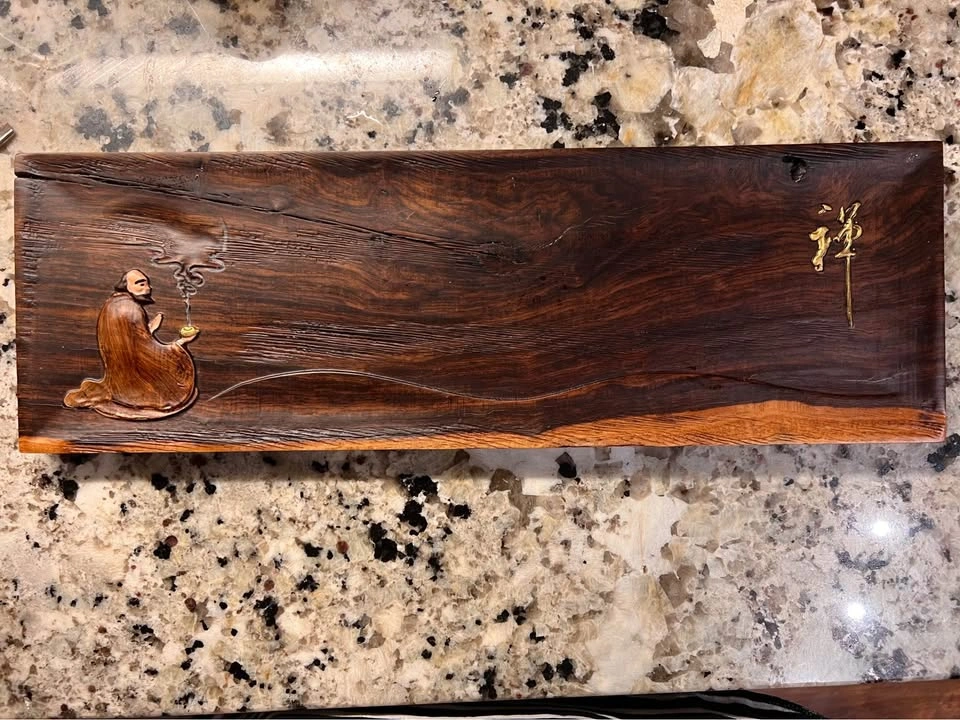 Hand-Carved Tea Tray - photo 2