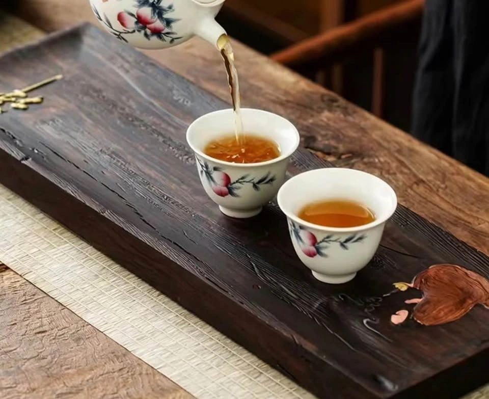 Hand-Carved Tea Tray - photo 4