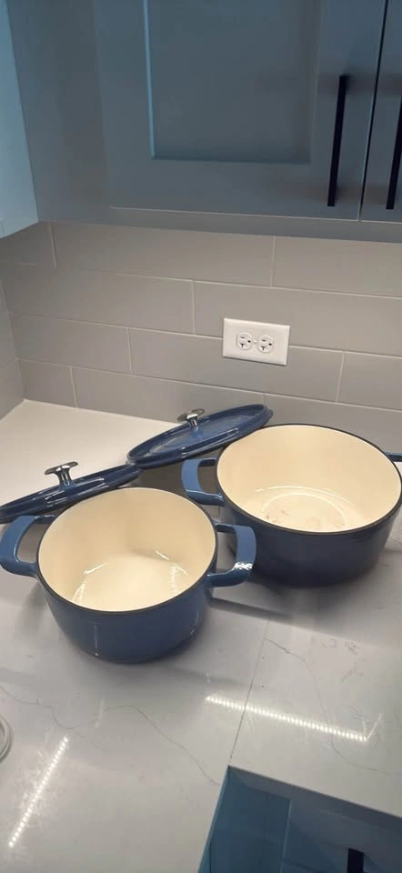Tramontina Enameled Cast Iron Dutch Oven Set – Blue - photo 2