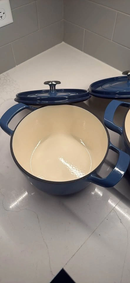 Tramontina Enameled Cast Iron Dutch Oven Set – Blue - photo 3