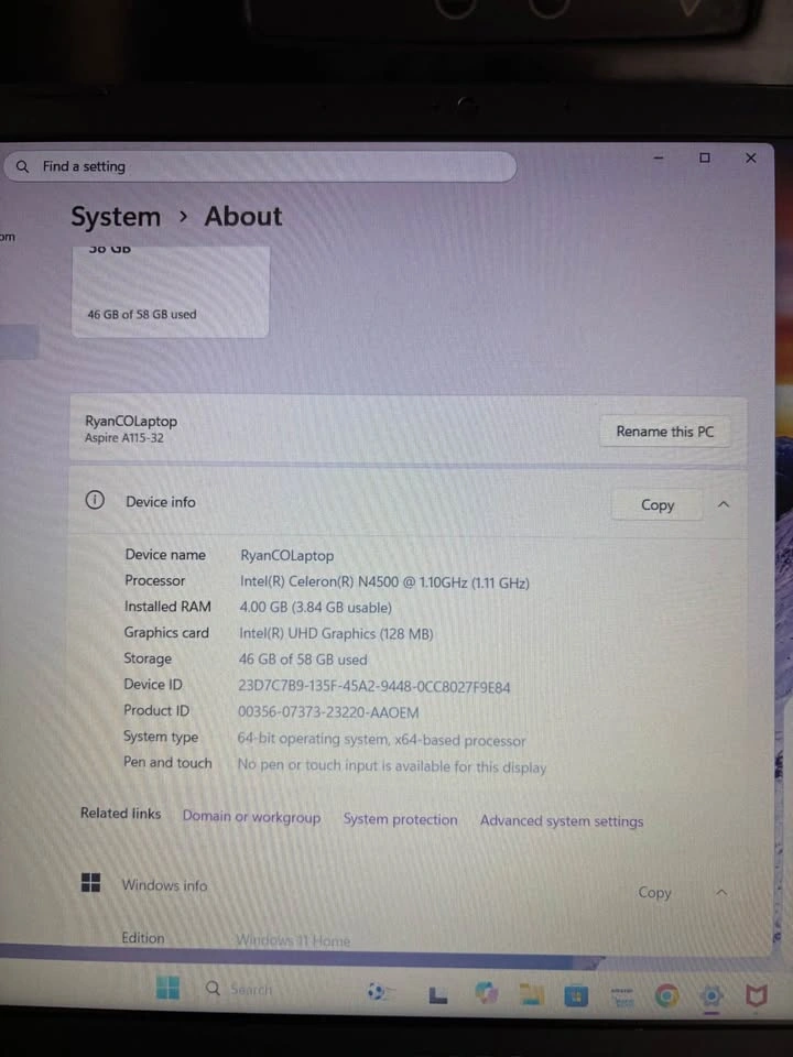 Acer Aspire A115-32 Laptop - photo 3