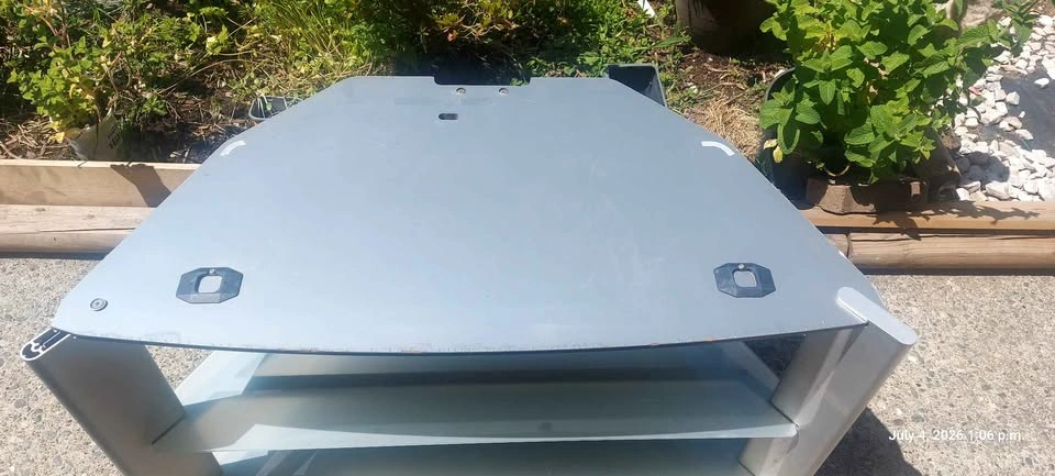 TV Stand - Glass and Metal $25 OBO - photo 4