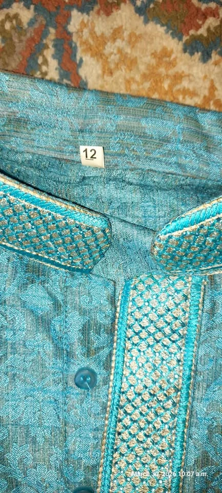 Boys Blue Shalwar Kameez Set - Size 12 - photo 3