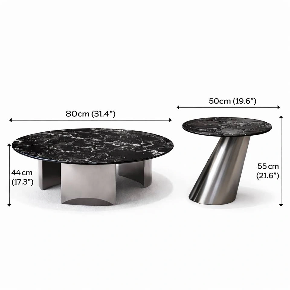 Marble and Stainless steel Coffee Table Brand New - photo 4