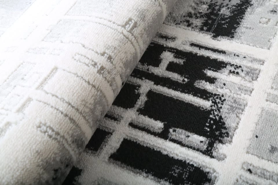 Modern Cream & Grey Area Rug – Soft, Thick & Durable - photo 3
