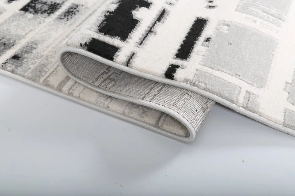Modern Cream & Grey Area Rug – Soft, Thick & Durable - photo 4