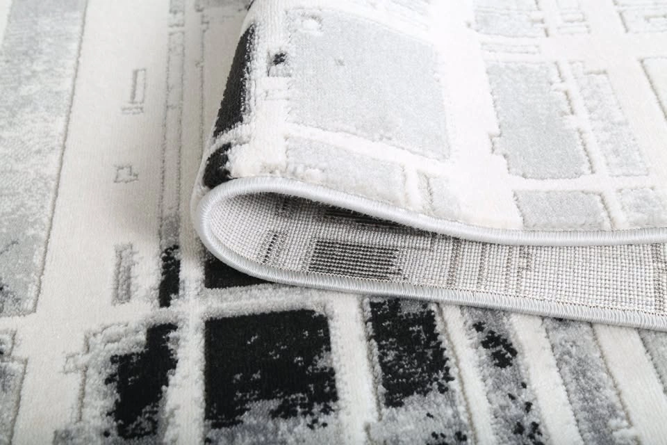 Modern Cream & Grey Area Rug – Soft, Thick & Durable - photo 5