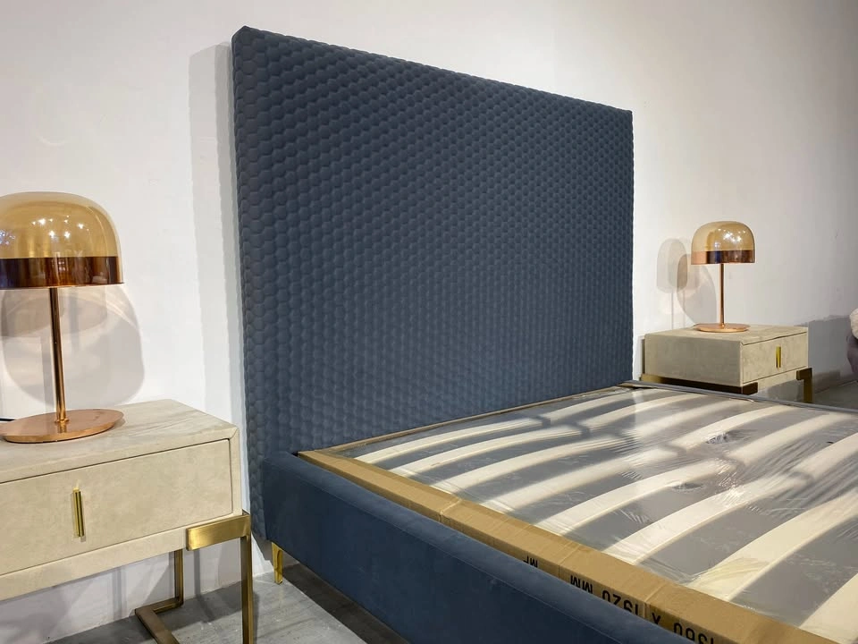 Dark Blue queen size brand new bed frame - photo 2