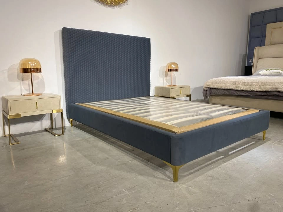 Dark Blue queen size brand new bed frame - photo 3