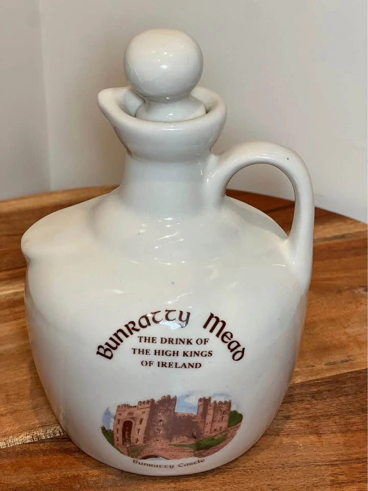 Vintage Bunratty Mead Ceramic Decanter Jug with Stopper - photo 2