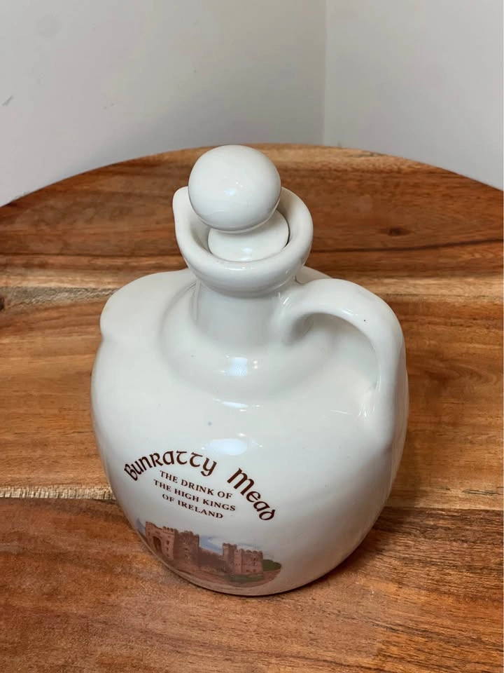 Vintage Bunratty Mead Ceramic Decanter Jug with Stopper - photo 3