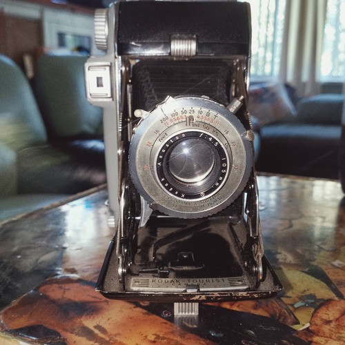 VINTAGE Kodak Tourist Camera w/ MULTI-FORMAT ADAPTER BACK