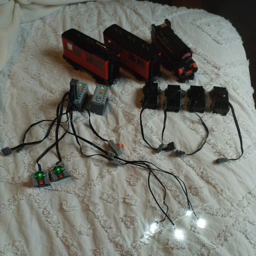 Motorized Steam Express Passenger Train set- LEGO Compatible