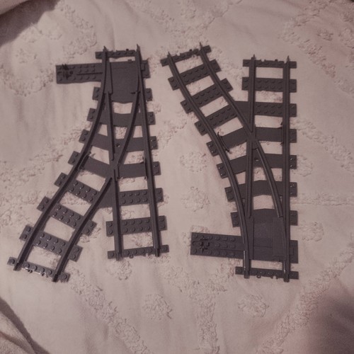 LEGO City Train Track Lot 67pc - 24 Straight, 18 Curved, 2 Switc - photo 4